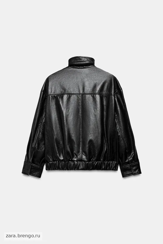 КОЖАНАЯ КУРТКА С КАРМАНАМИ — коллекция Zara «ZW» лимитированная серия