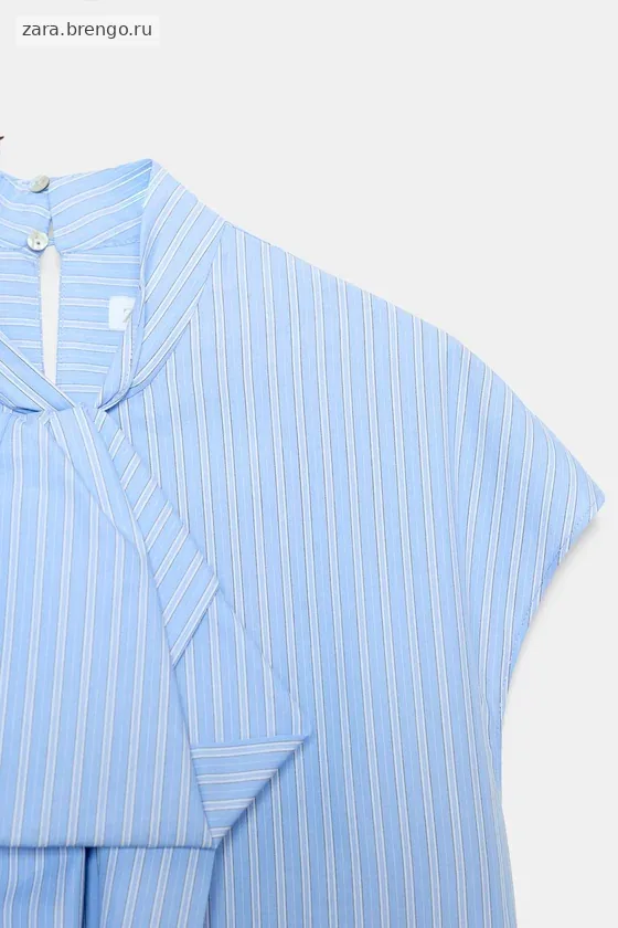 РУБАШКА В ПОЛОСКУ С ЗАВЯЗКАМИ — коллекция Zara «ZW»