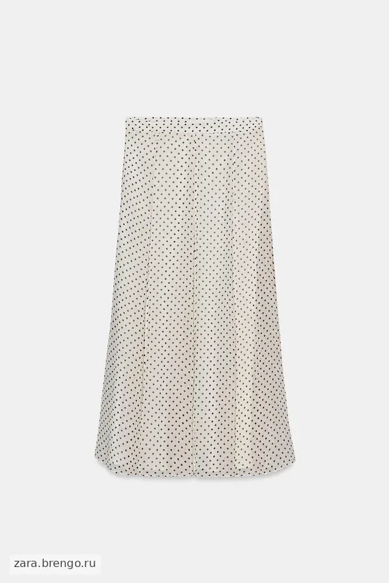 ЮБКА МИДИ В ГОРОШЕК — коллекция Zara «ZW»