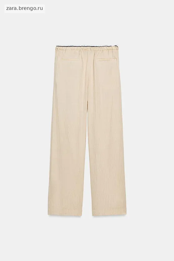 ЖАККАРДОВЫЕ БРЮКИ В ПИЖАМНОМ СТИЛЕ — коллекция Zara «ZW»