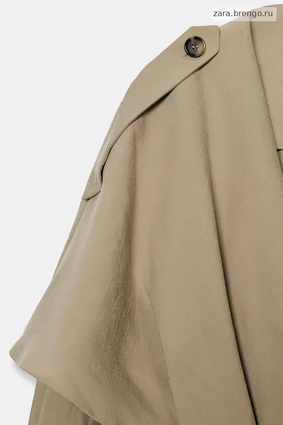 КОРОТКИЙ СТРУЯЩИЙСЯ ТРЕНЧ — коллекция Zara «ZW»