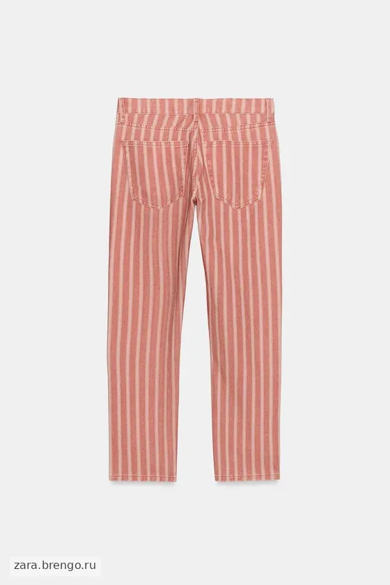 ДЖИНСЫ  СО СРЕДНЕЙ ПОСАДКОЙ И ПОЛОСКАМИ — коллекция Zara «ZW»
