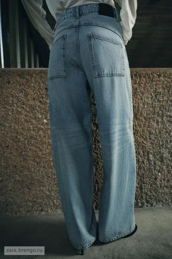ДЖИНСЫ коллекция Zara «ZW» LOOSE  СО СРЕДНЕЙ ПОСАДКОЙ