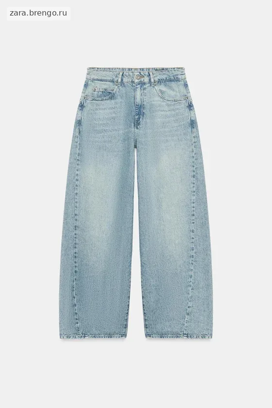 ДЖИНСЫ коллекция Zara «ZW» LOOSE  СО СРЕДНЕЙ ПОСАДКОЙ