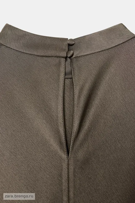 АТЛАСНОЕ ПЛАТЬЕ С КРУЖЕВОМ — коллекция Zara «ZW»