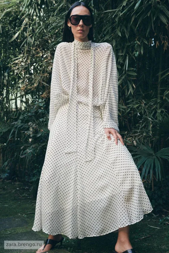 БЛУЗА В ГОРОШЕК — коллекция Zara «ZW»