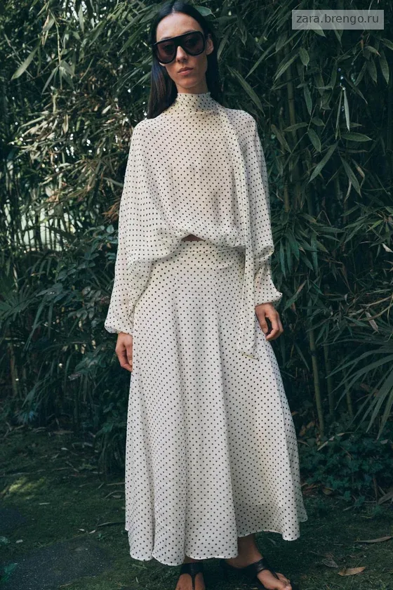 БЛУЗА В ГОРОШЕК — коллекция Zara «ZW»