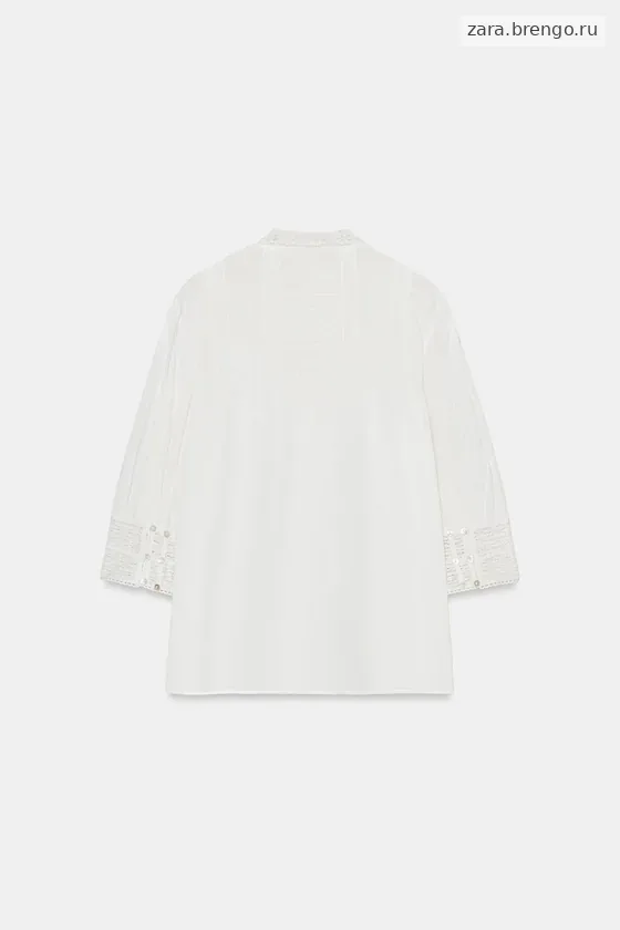 БЛУЗА С ВЫШИВКОЙ — коллекция Zara «ZW»