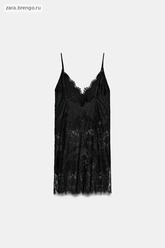 ДЛИННЫЙ КРУЖЕВНОЙ ТОП — коллекция Zara «ZW»
