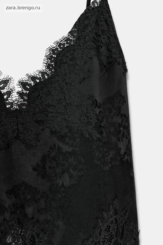 ДЛИННЫЙ КРУЖЕВНОЙ ТОП — коллекция Zara «ZW»