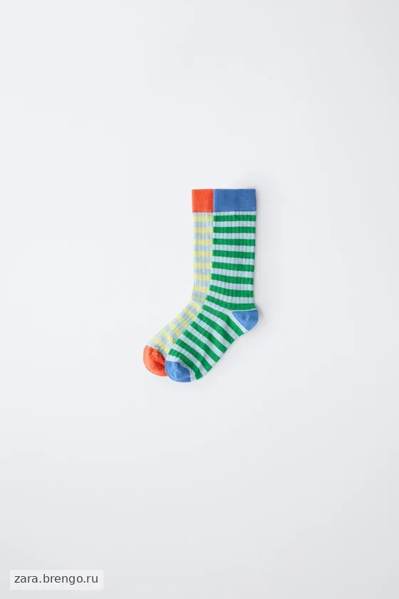 НАБОР ИЗ ДВУХ ПАР ВЫСОКИХ НОСКОВ В ПОЛОСКУ