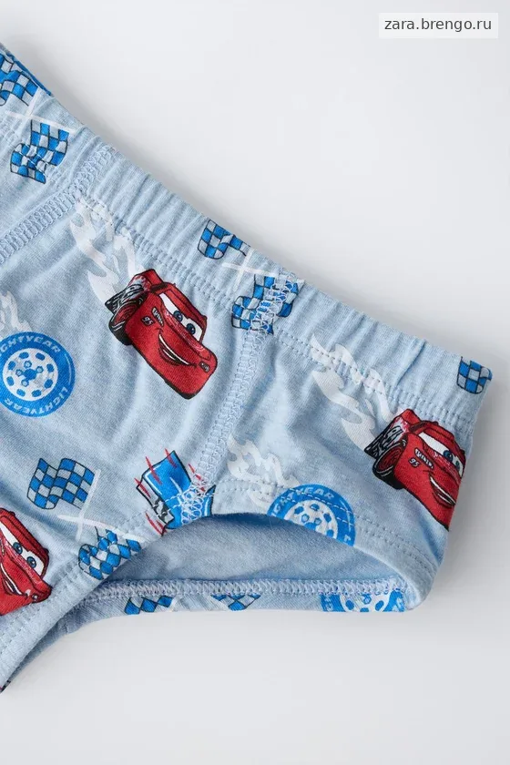 1 1/2-6 ЛЕТ/НАБОР ИЗ ТРЕХ ТРУСОВ С ПРИНТОМ CARS RAYO MCQUEEN © DISNEY