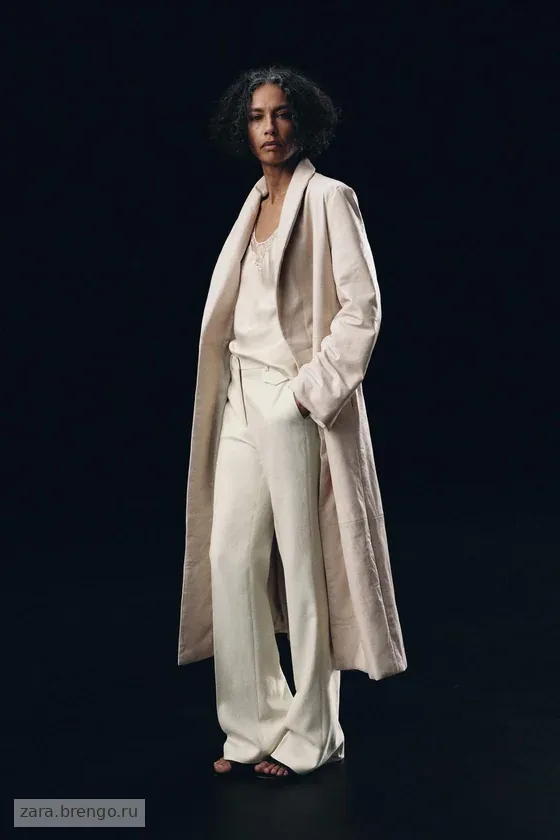 РАСКЛЕШЕННЫЕ БРЮКИ С ЗАНИЖЕННОЙ ТАЛИЕЙ коллекция Zara «ZW»