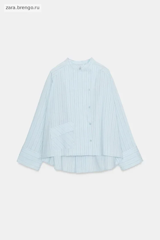 РУБАШКА В ПОЛОСКУ С КАРМАНОМ — коллекция Zara «ZW»