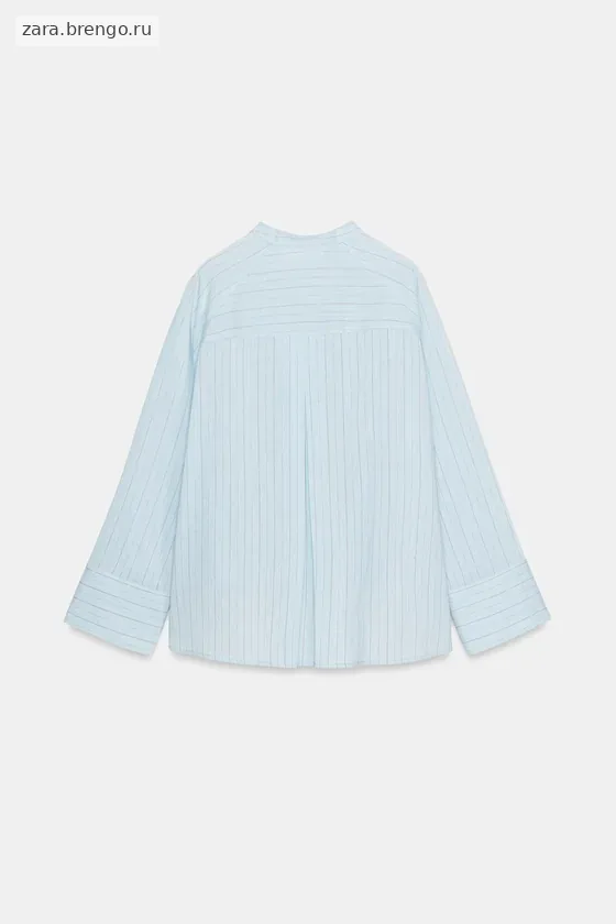 РУБАШКА В ПОЛОСКУ С КАРМАНОМ — коллекция Zara «ZW»
