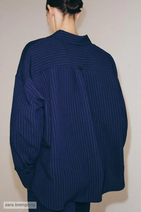 РУБАШКА В ПОЛОСКУ ЖАККАРД — коллекция Zara «ZW»