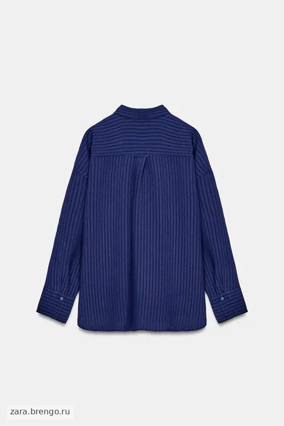 РУБАШКА В ПОЛОСКУ ЖАККАРД — коллекция Zara «ZW»