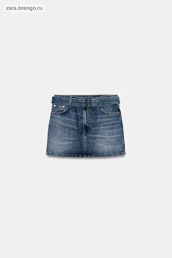 КОРОТКАЯ ДЖИНСОВАЯ ЮБКА — коллекция Zara «ZW»