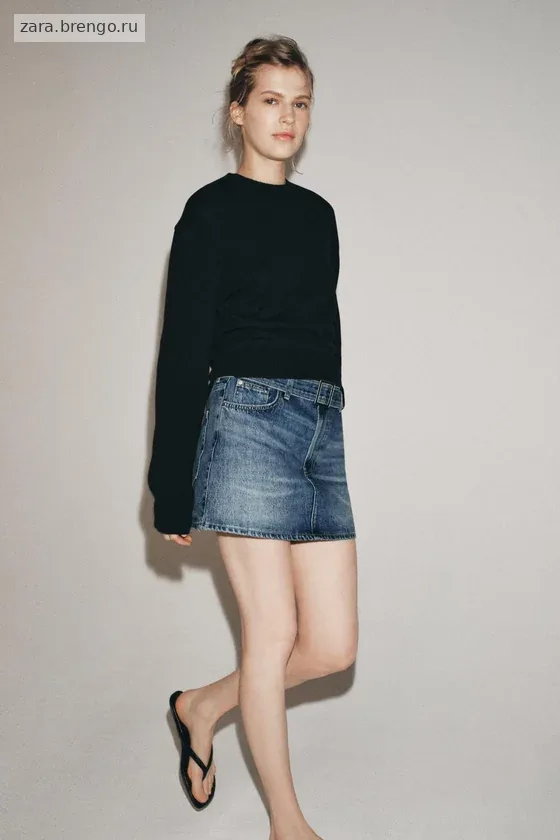 КОРОТКАЯ ДЖИНСОВАЯ ЮБКА — коллекция Zara «ZW»