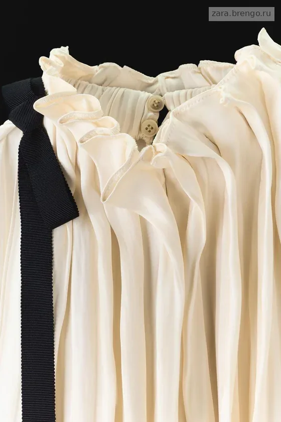 АТЛАСНЫЙ КОМБИНЕЗОН С БАНТОМ — коллекция Zara «ZW»
