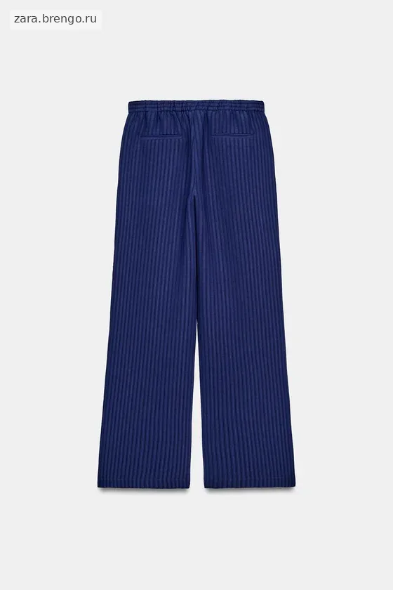 БРЮКИ В ПИЖАМНОМ СТИЛЕ С ТЕКСТУРОЙ — коллекция Zara «ZW»