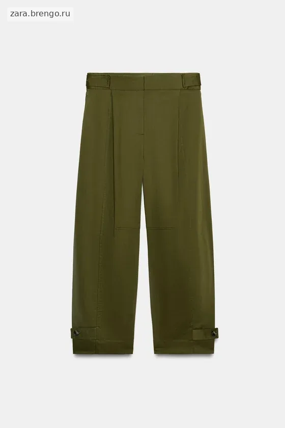 БРЮКИ ЧИНОС С ХЛЯСТИКАМИ — коллекция Zara «ZW»