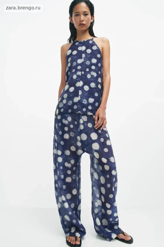 БРЮКИ В ГОРОШЕК — коллекция Zara «ZW»