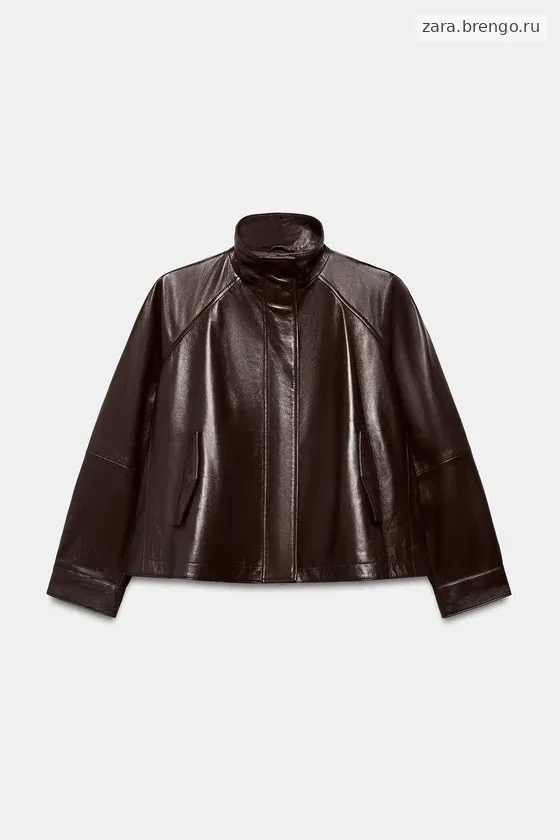 БОМБЕР ИЗ 100% КОЖИ — коллекция Zara «ZW»
