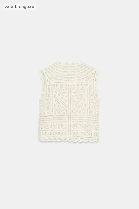 БЛУЗА КРЮЧКОМ — коллекция Zara «ZW»