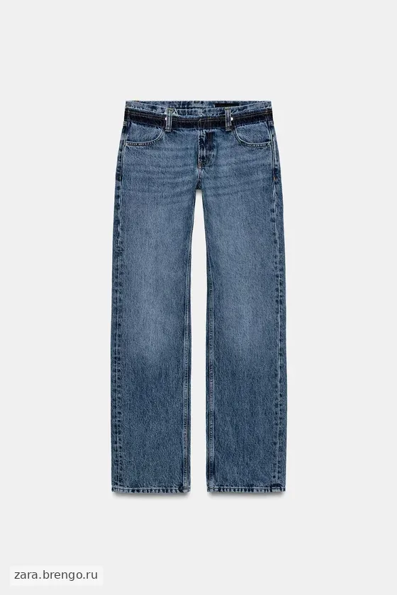 ДЖИНСЫ ПРЯМОГО КРОЯ С НИЗКОЙ ПОСАДКОЙ — коллекция Zara «ZW»