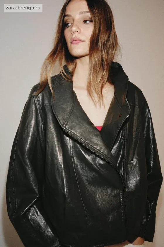 КУРТКА ИЗ ИСКУССТВЕННОЙ КОЖИ — коллекция Zara «ZW»