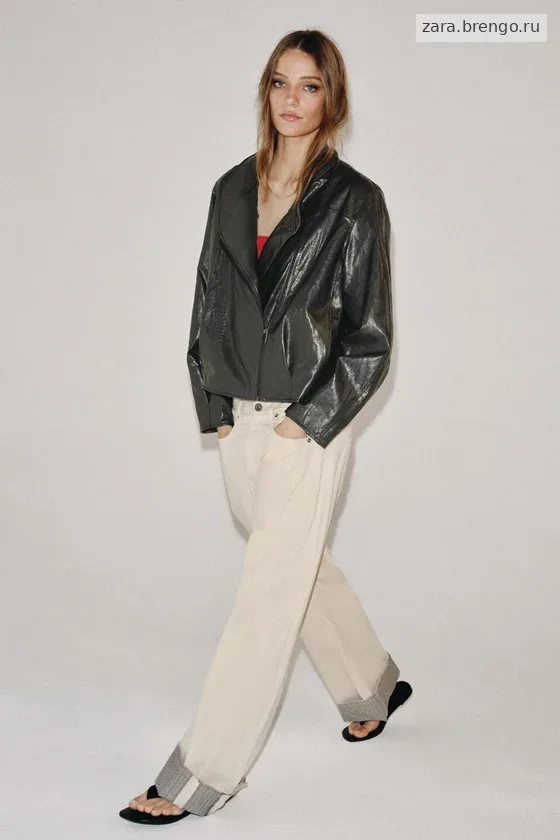 КУРТКА ИЗ ИСКУССТВЕННОЙ КОЖИ — коллекция Zara «ZW»