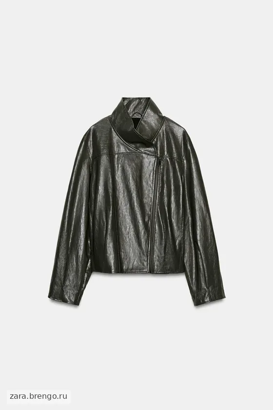 КУРТКА ИЗ ИСКУССТВЕННОЙ КОЖИ — коллекция Zara «ZW»