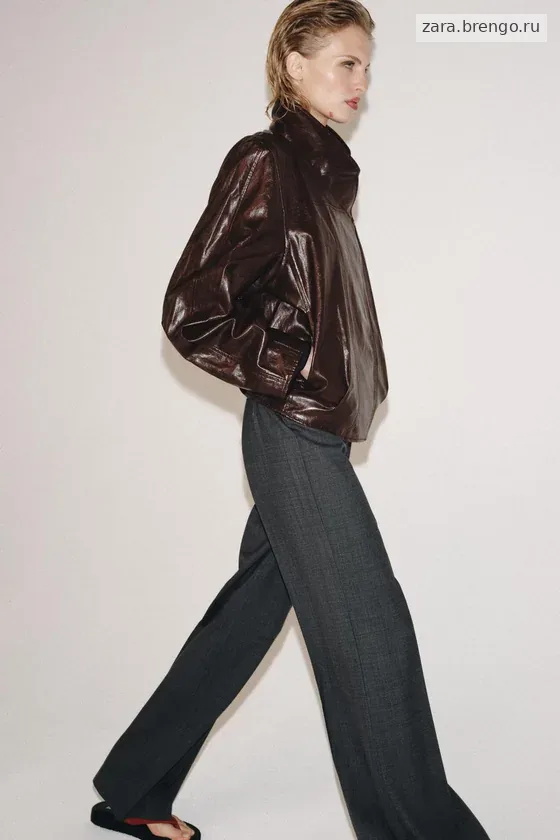 КУРТКА ИЗ ИСКУССТВЕННОЙ КОЖИ — коллекция Zara «ZW»