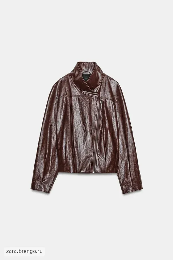 КУРТКА ИЗ ИСКУССТВЕННОЙ КОЖИ — коллекция Zara «ZW»