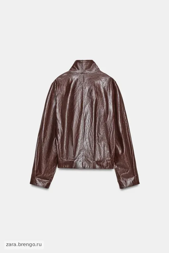 КУРТКА ИЗ ИСКУССТВЕННОЙ КОЖИ — коллекция Zara «ZW»