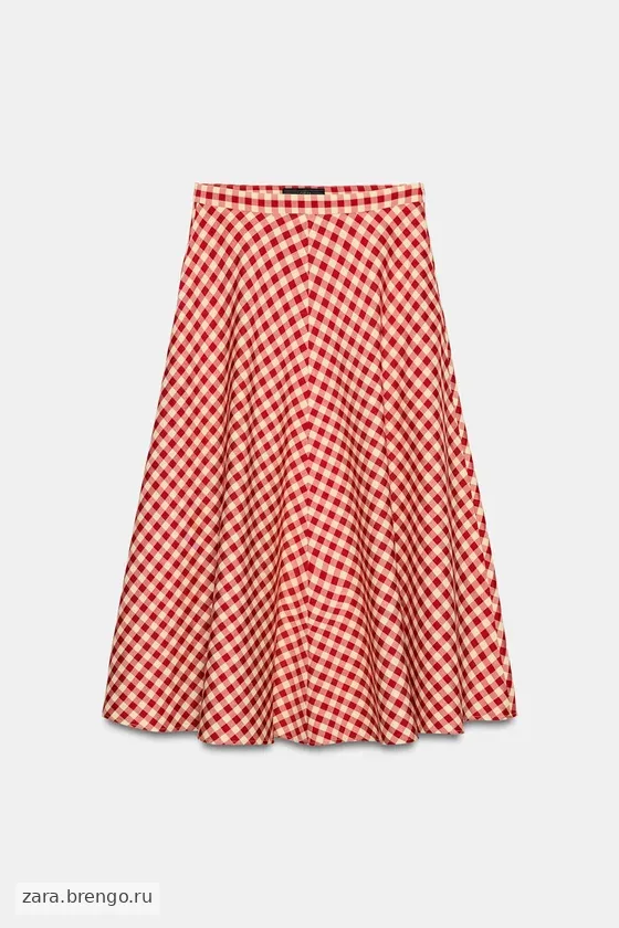 ШИРОКАЯ ЮБКА В КЛЕТКУ — коллекция Zara «ZW»