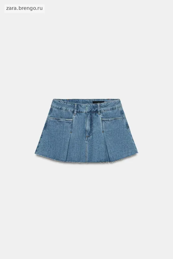 КОРОТКАЯ ДЖИНСОВАЯ ЮБКА — коллекция Zara «ZW»