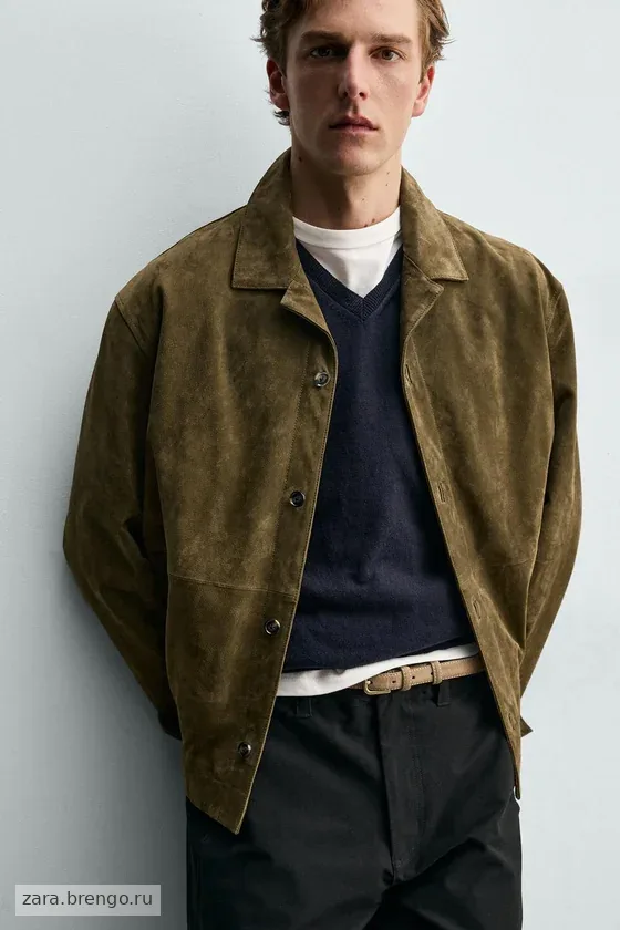 КУРТКА-РУБАШКА ИЗ ЗАМШИ
