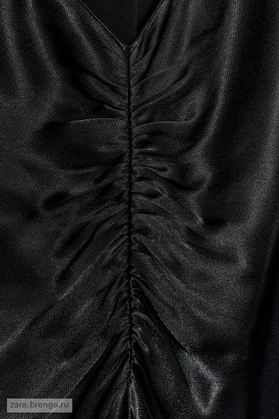 АТЛАСНОЕ ПЛАТЬЕ ХАЛТЕР — коллекция Zara «ZW»