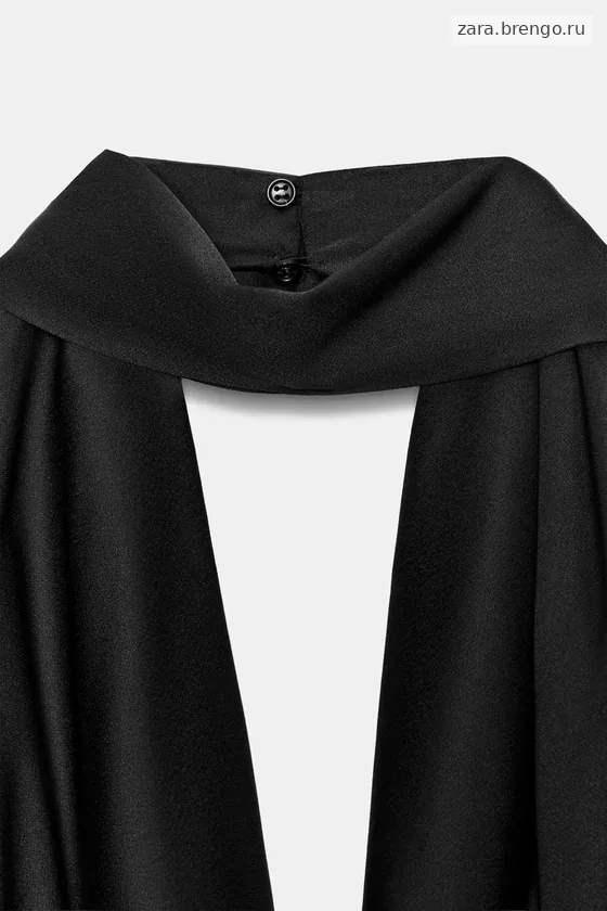ТОП-ХАЛТЕР С ШАРФОМ И БАХРОМОЙ — коллекция Zara «ZW»