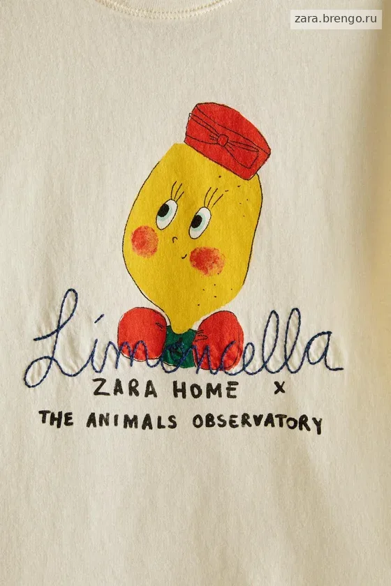 Детская футболка kids limoncella x the animals observatory
