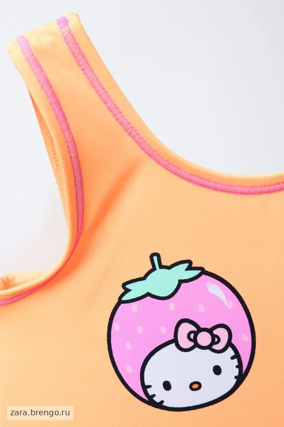2-6 ЛЕТ/КУПАЛЬНИК С ПРИНТОМ HELLO KITTY © SANRIO