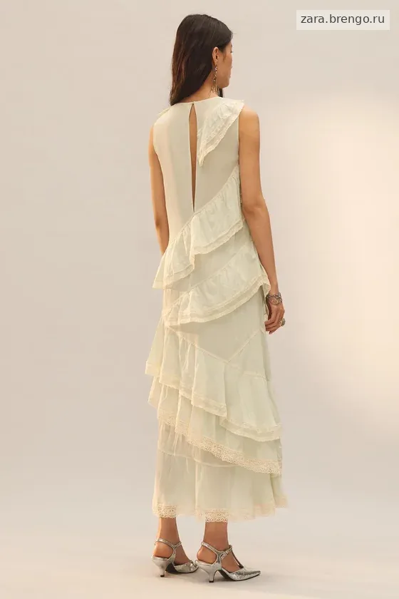 Платье из кружев с оборками Лимитированная коллекция