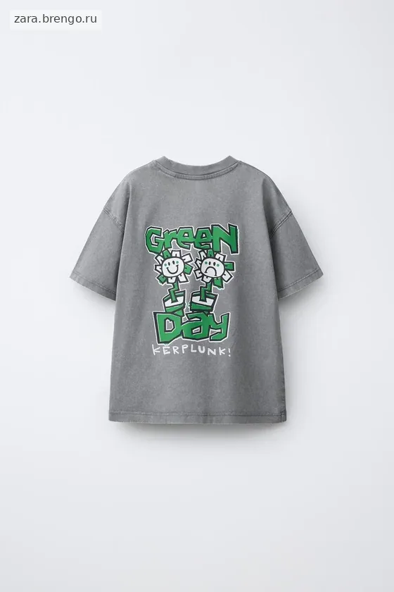 ФУТБОЛКА С ЭФФЕКТОМ ПОТЕРТОСТИ GREENDAY ®