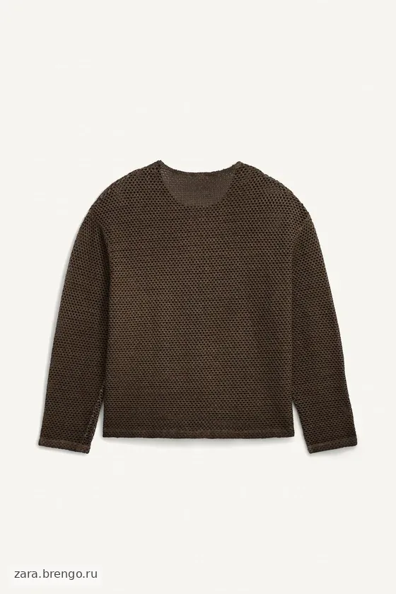 Вязаная футболка с крючком henley