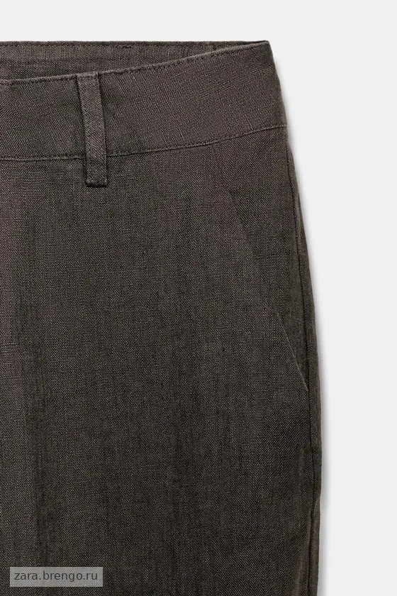 РАСКЛЕШЕННЫЕ БРЮКИ ИЗ ЛЬНА — коллекция Zara «ZW»
