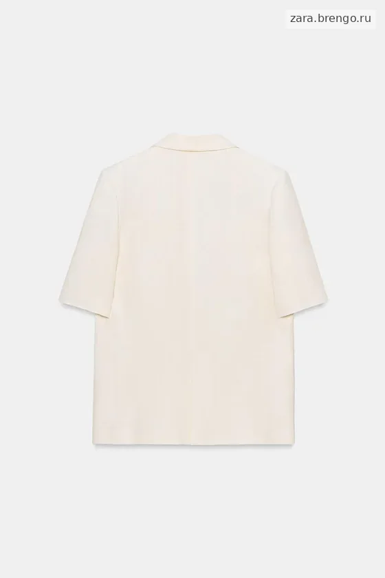 БЛЕЙЗЕР ИЗ ЛЬНА С КОРОТКИМИ РУКАВАМИ — коллекция Zara «ZW»