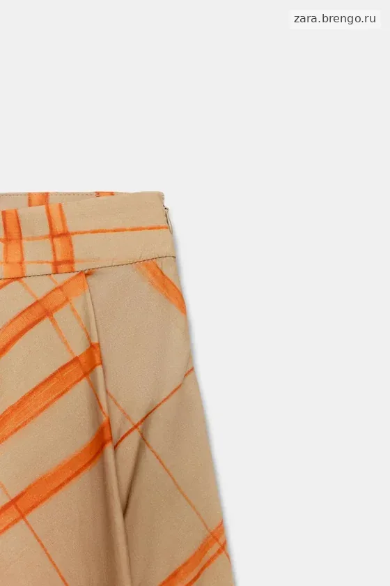 РАСКЛЕШЕННАЯ ЮБКА МИДИ В КЛЕТКУ — коллекция Zara «ZW»