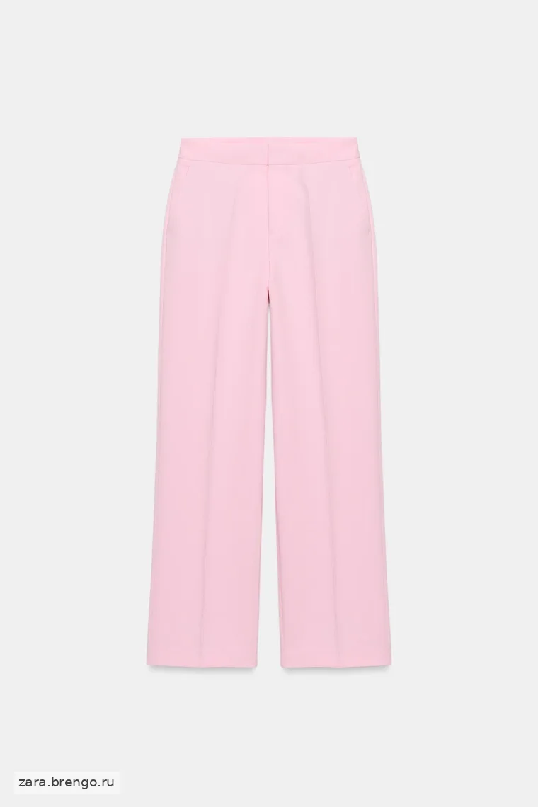 Брюки с низкой талией прямого кроя